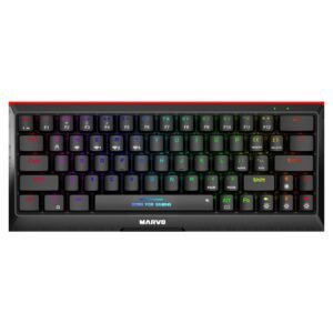 MARVO WIRELESS & WIRED 60% MECHANICAL GAMING KEYBOARD BLUE SWITCH KG962W