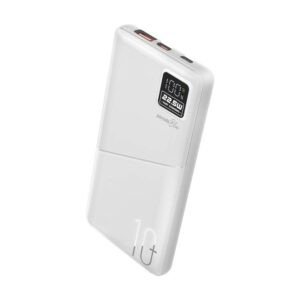 PORODO 10000MAH QUICK CHARGE POWER BANK WHITE PB-PBFCH053-WH