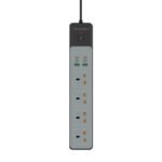 PORODO 4AC 65W 3000W POWERSTRIP PD-FWCH045-BK