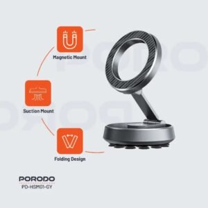 PORODO DUO MOUNT MAGSAFE & SUCTION PD-HSM01-GY