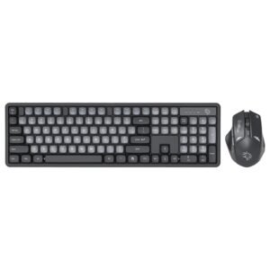 PORODO GAMING DESIGN WIRELESS KEYBOARD MOUSE SET PDX225-GYA