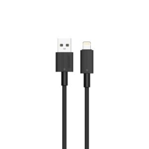 PORODO USB A TO LIGHTNING DURABLE CHARGING CABLE 3M BLACK PD-CBL0006-BK