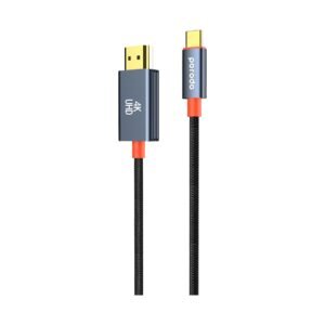 PORODO WOVEN BRAIDED LIGHTNING HDMI CABLE PD-CBL0017-BK