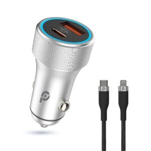 POWERO 48W POWER EXTREME DUAL PORT CAR CHARGER PD 30W GREY PR-CCPD48-GY