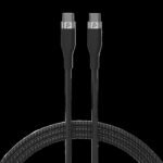 POWERO 60W C TO C RAPID PRO PREMIUM BRAIDED CABLE 1.2M BLACK PR-RPBD12CC-BK