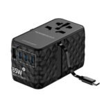 POWEROLOGY UNIVERSAL GAN 85W SUPER CHARGER RETRACTABLE TYPE C CABLE PWCUQC026WH