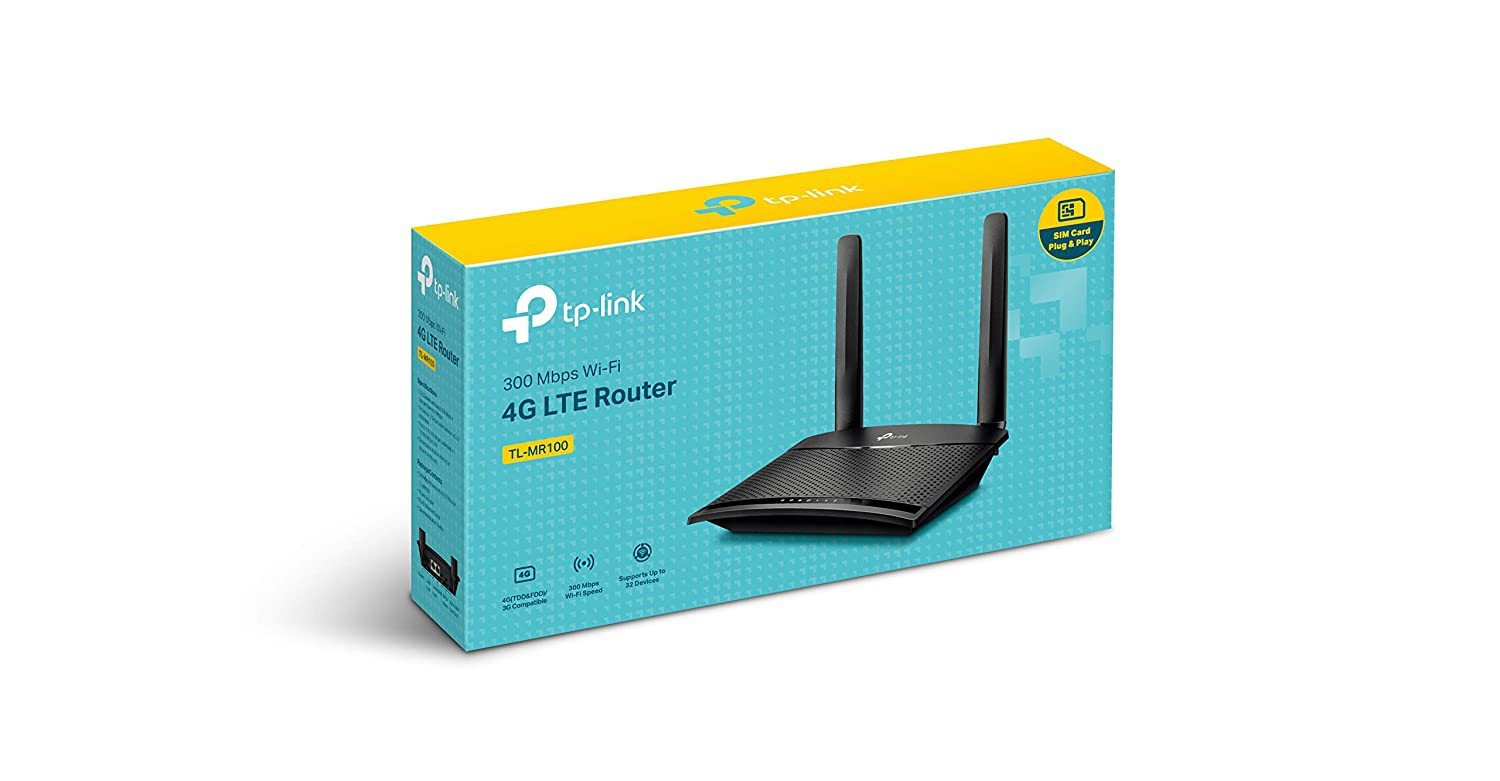 TP-LINK 300MBPS WIFI 4G LTE ROUTER TL-MR100