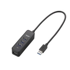 USB HUB 4 PORTS 3.0 30CM BLACK