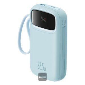 BASEUS DUAL FAST CHARGING CABLES 10000MAH POWERBANK GALAXY BLUE P10055003313