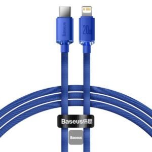 BASEUS FAST CHARGING DATA TYPE C TO IP 20W 1.2M CAJY000203 BLUE