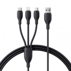 BASEUS ULTRA FAST ONE FOR THREE FAST CHARGING CABLE USB TO M+L+C 0.8M P10376303121-01