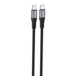 FONENG FAST CHARGING CABLE 60W TYPE C TO TYPE C 1M BLACK X112