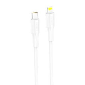 FONENG FAST CHARGING CABLE USB TO LIGHTNING 1M WHITE XS01