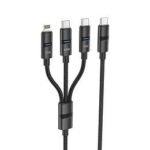 FONENG TYPE C 2iN1 FAST DATA CABLE 60W 1.2M BLACK XS10
