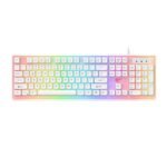 HAVIT GAMENOTE MULTIFUNCTION BACKLIT KEYBOARD HVKB-KB876L-WH
