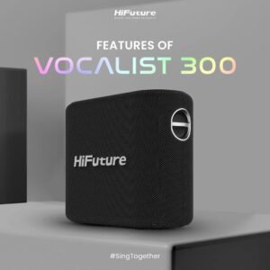 HIFUTURE SPEAKER VOCALIST 300 DUAL WIRELESS MICROPHONES BLACK