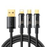 HOGUO 120W 3 IN 1 CHARGING CABLE 1.2M BLACK H10