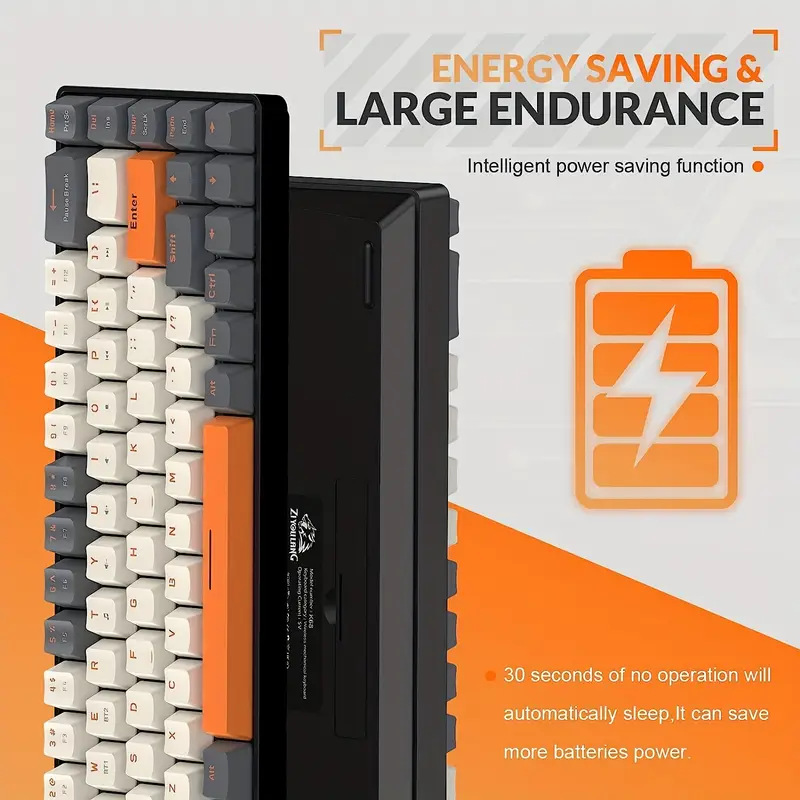 VAJRA K68 MECHANICAL KEYBOARD RED SWITCH GRAY - Image 2