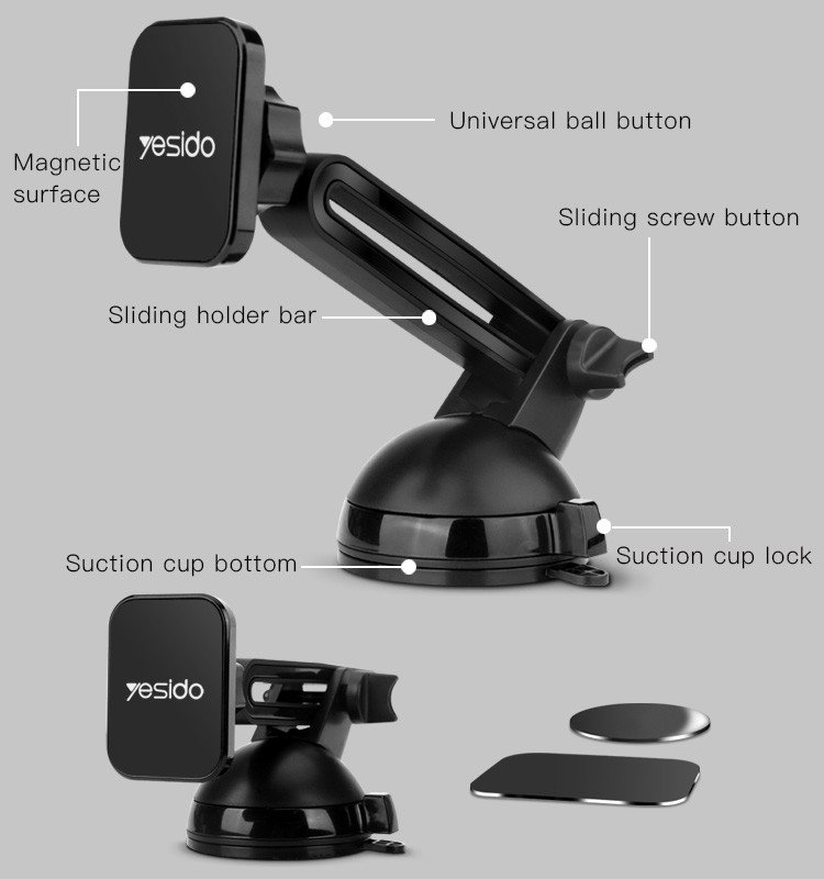 YESIDO SUCTION CAR MAGNET HOLDER C39 - Image 2