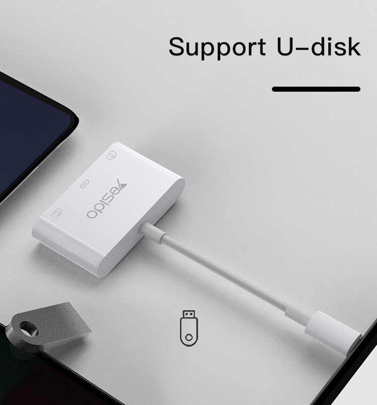 YESIDO OTG ADAPTER TYPE C TO USB 3.0 & PD QUICK CHARGE GS17 - Image 3