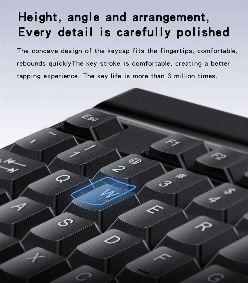 YESIDO WIRED COMBINATION KEYBOARD & MOUSE KB18 - Image 2