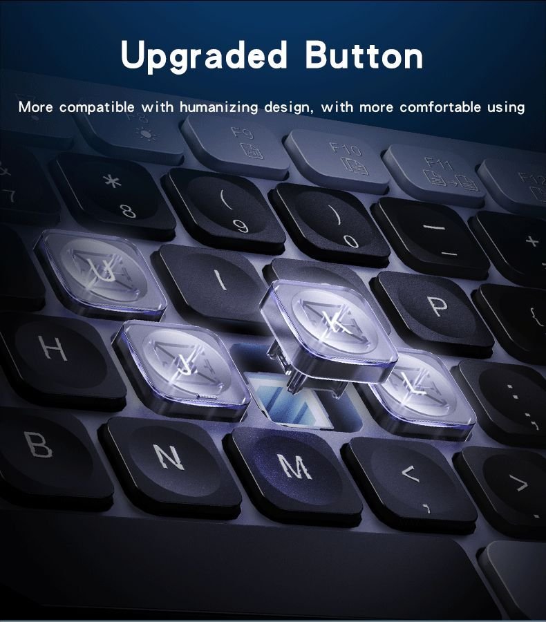 YESIDO WIRELESS COMBINATION KEYBOARD KB19 - Image 3