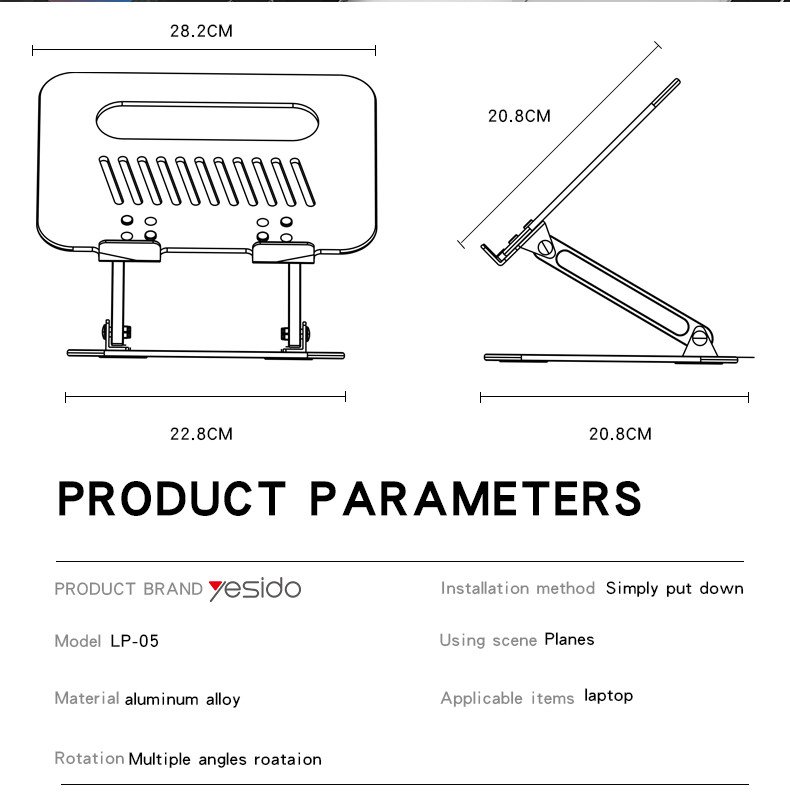 YESIDO NOOTBOOK HOLDER LP05 - Image 8