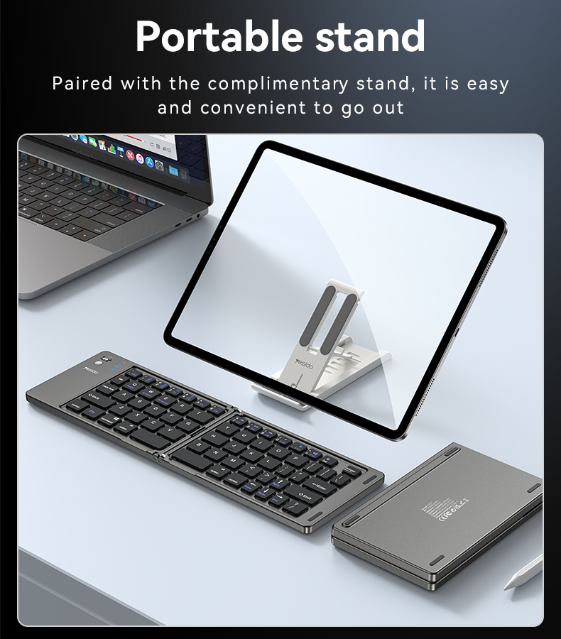 YESIDO FOLDABLE KEYBOARD KB27 - Image 8