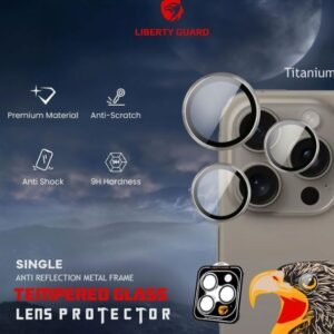 LIBERTY GUARD 16 PRO/PRO MAX TITANIUM LENS PROTECTOR LGCLGL16S-TT