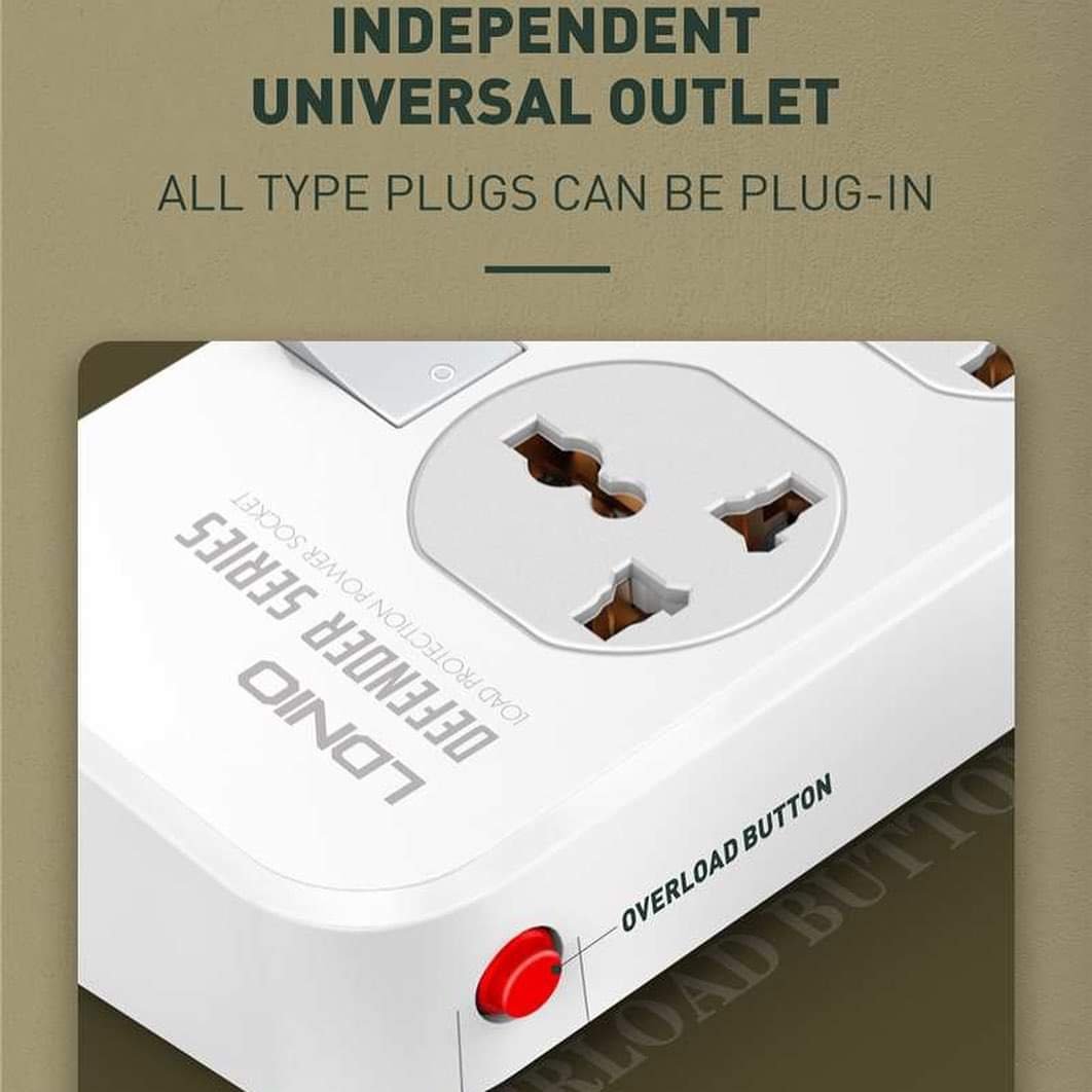 LDNIO POWER SOCKET 2500W DEFENDER SERIES Z8 - Image 2