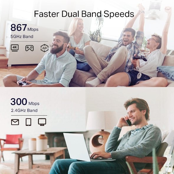 TP-LINK AC1200 DUAL BAND MESH WIFI EXTENDER RE330 - Image 3
