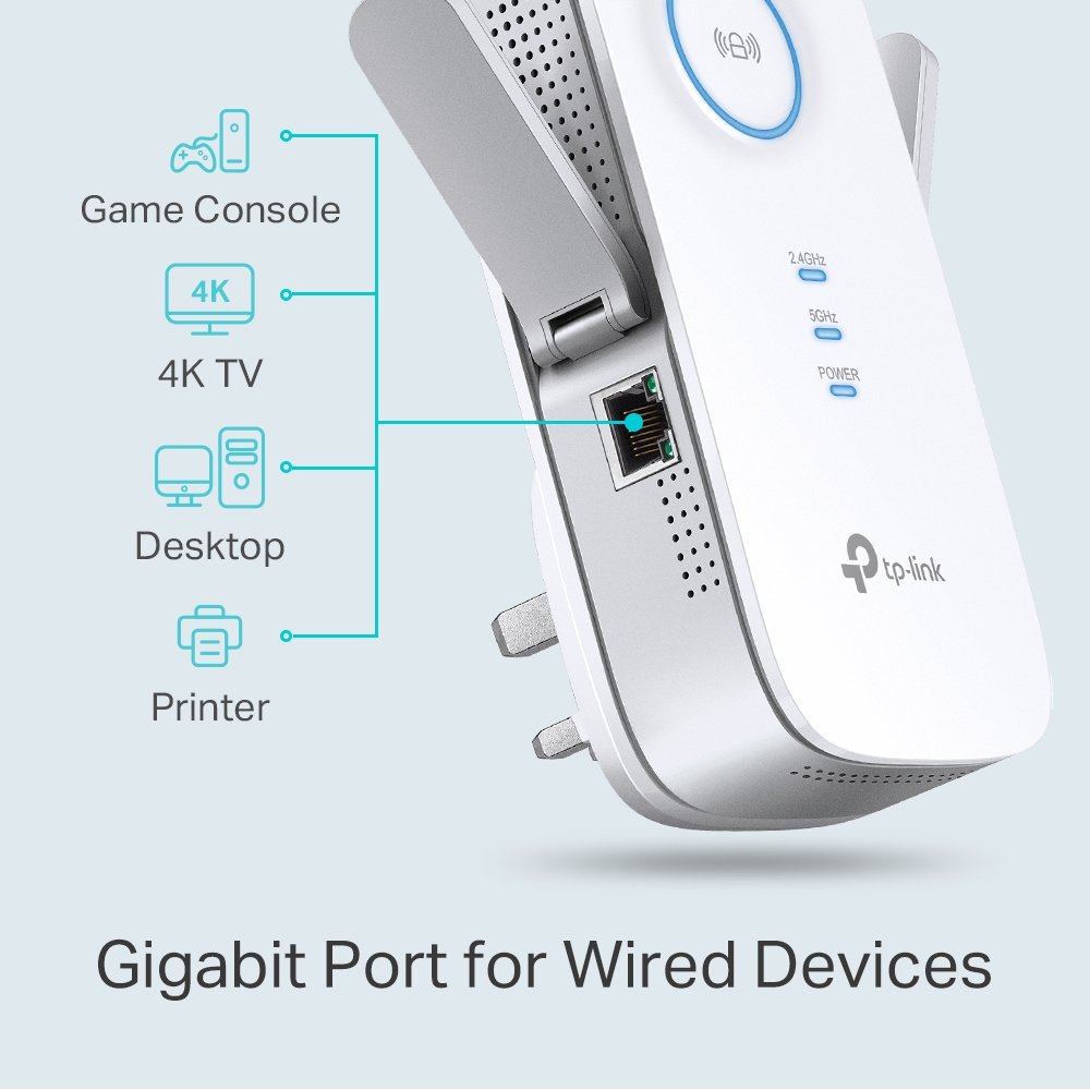 TP-LINK AC2600 DUAL BAND MESH WIFI EXTENDER RE650 - Image 5