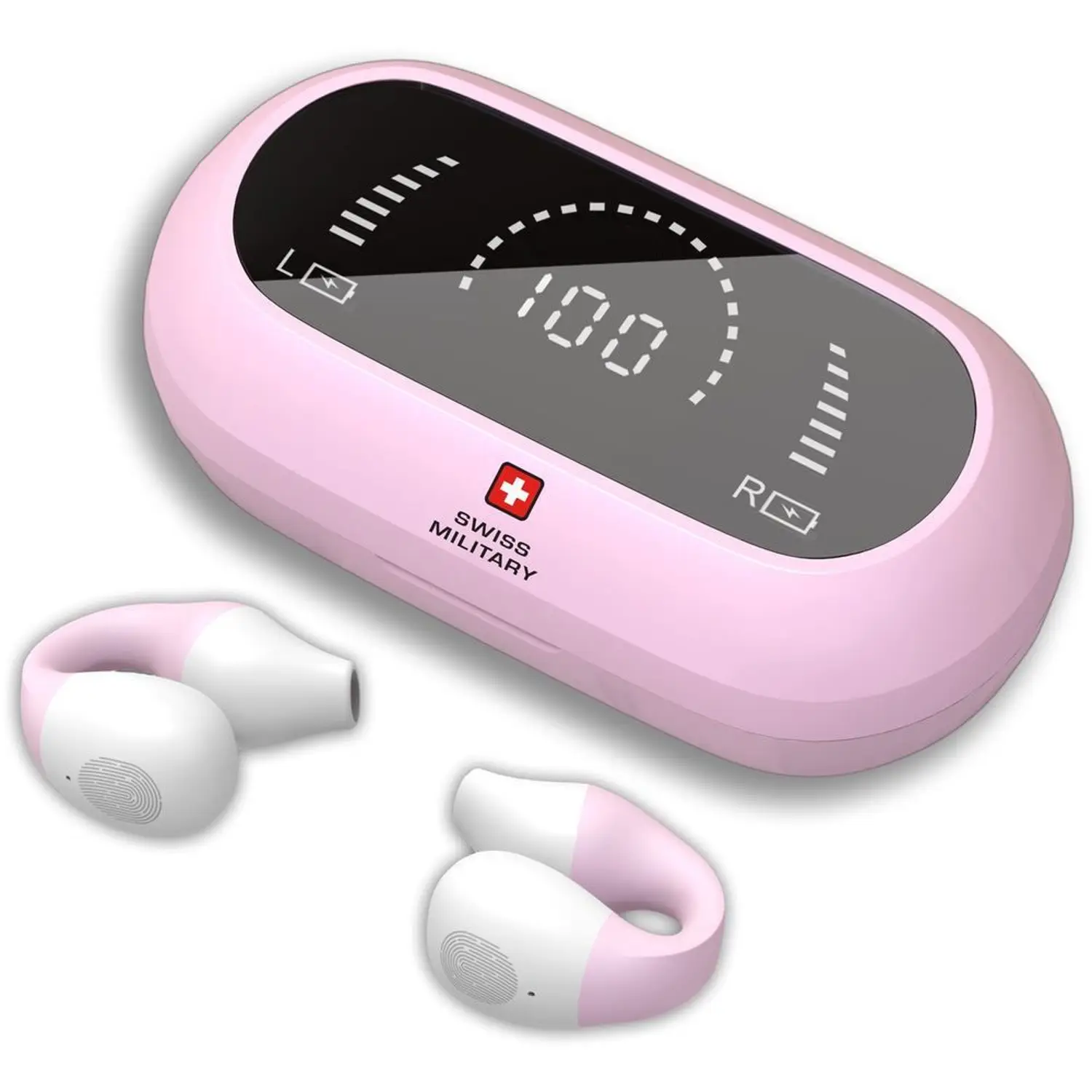 SWISS MILITARY WIRELESS EARBUDS PINK DELTA SM-TWS-DELTA4-PNK - Image 3