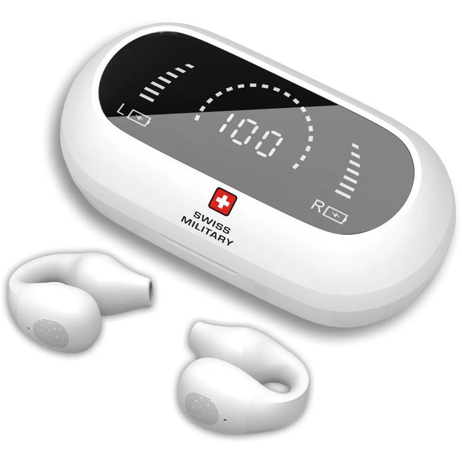 SWISS MILITARY WIRELESS EARBUDS WHITE SM-TWS-DELTA4-WHI - Image 2