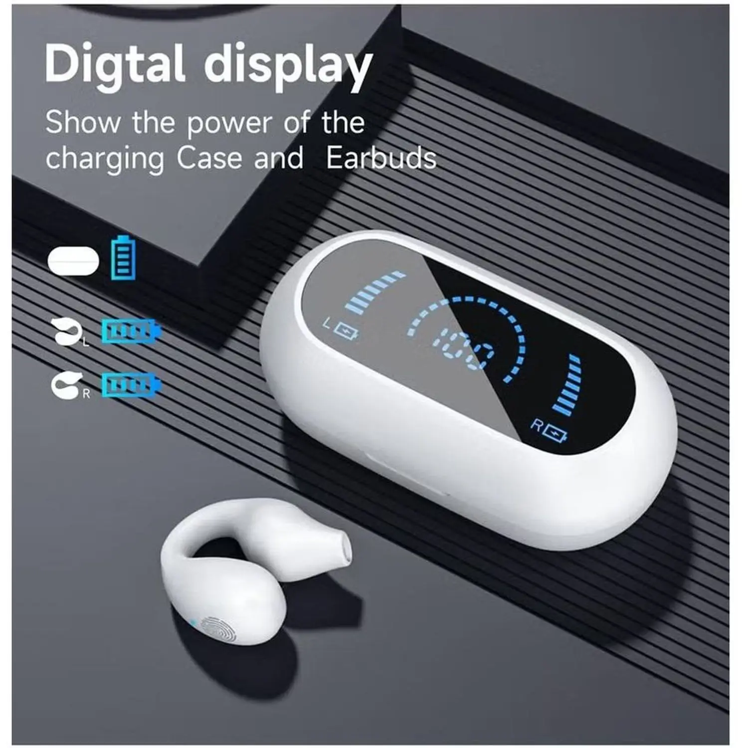 SWISS MILITARY WIRELESS EARBUDS WHITE SM-TWS-DELTA4-WHI - Image 5