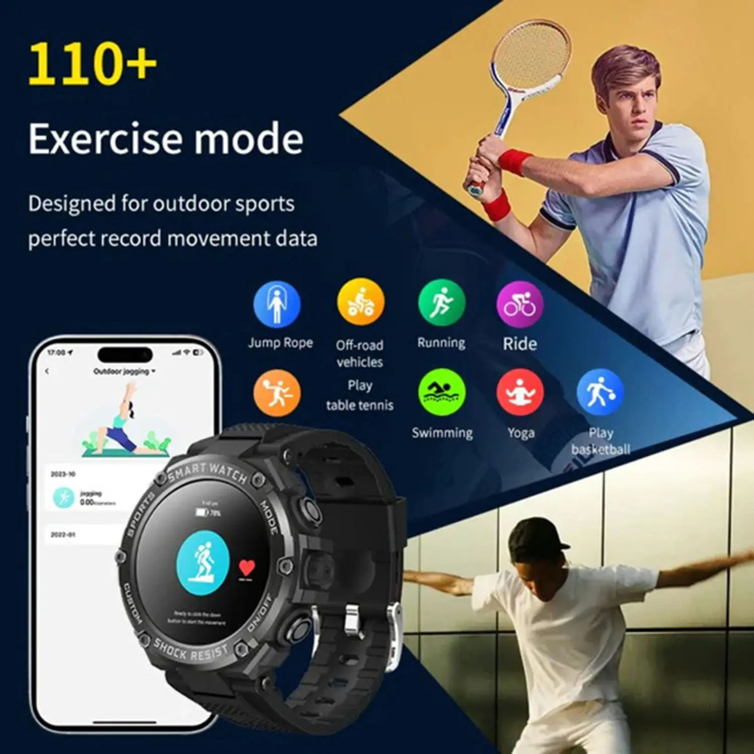 TELUX POWER FIT SMART WATCH BLACK Y2682 - Image 6