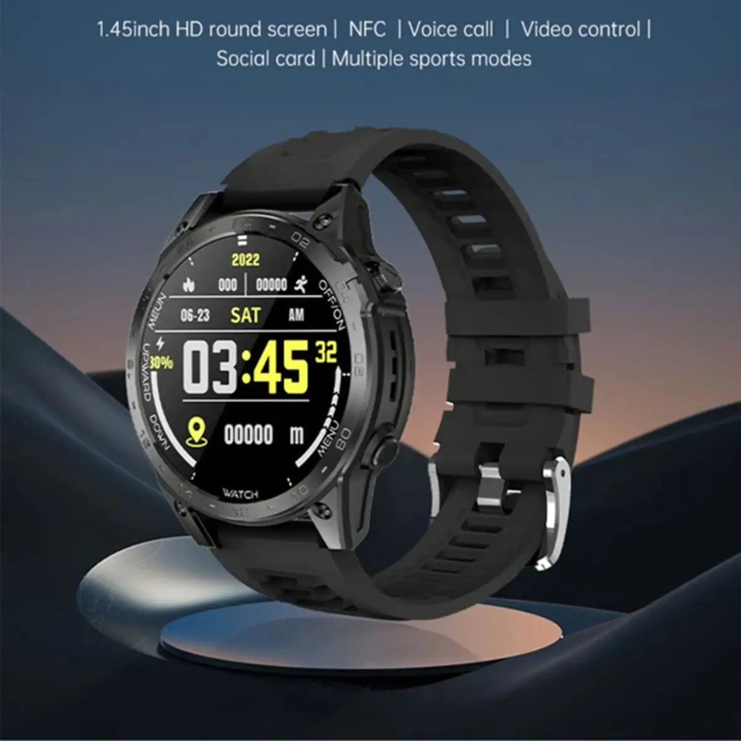 TELUX SPORTX SMART WATCH BLACK Y2680 - Image 2