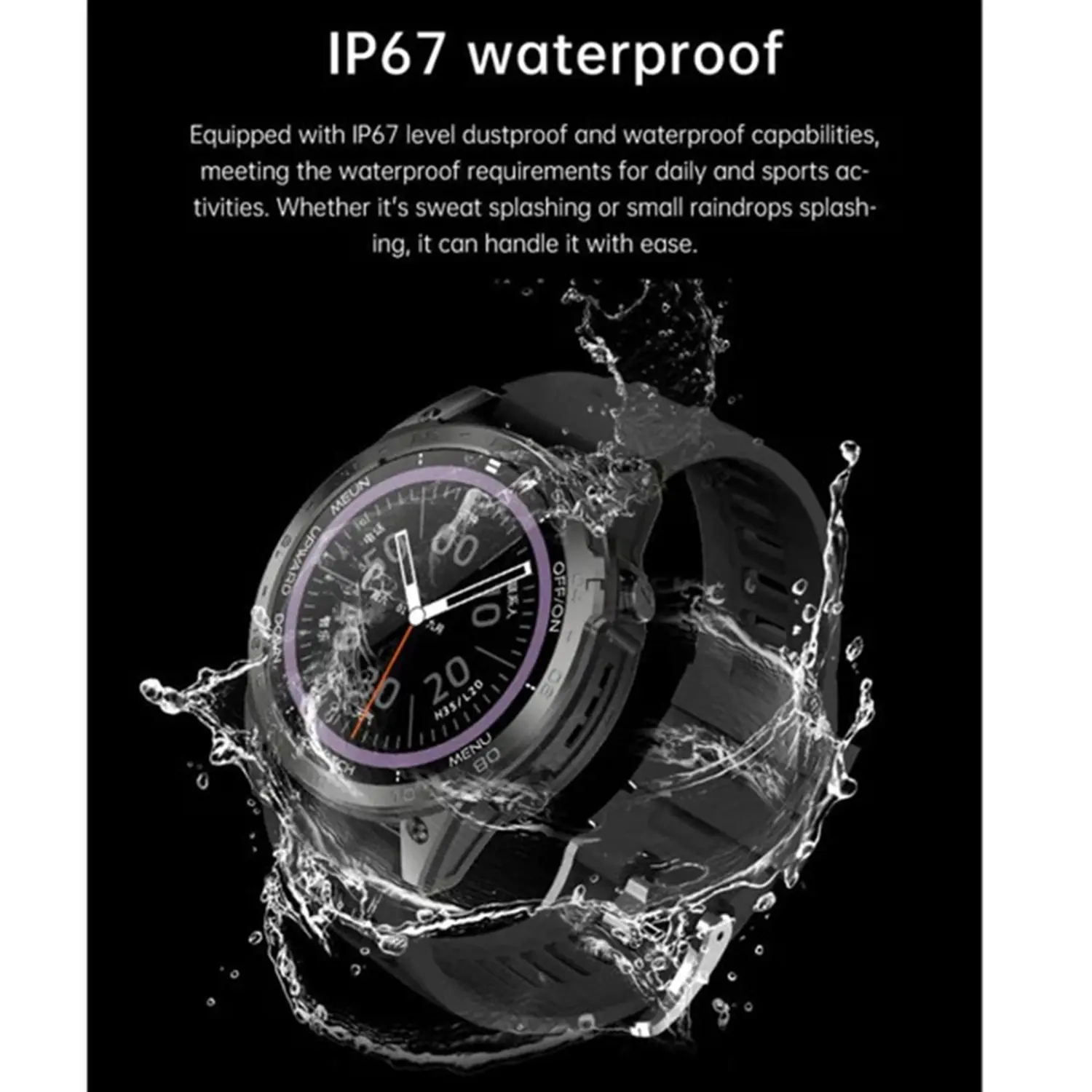 TELUX SPORTX SMART WATCH BLACK Y2680 - Image 7