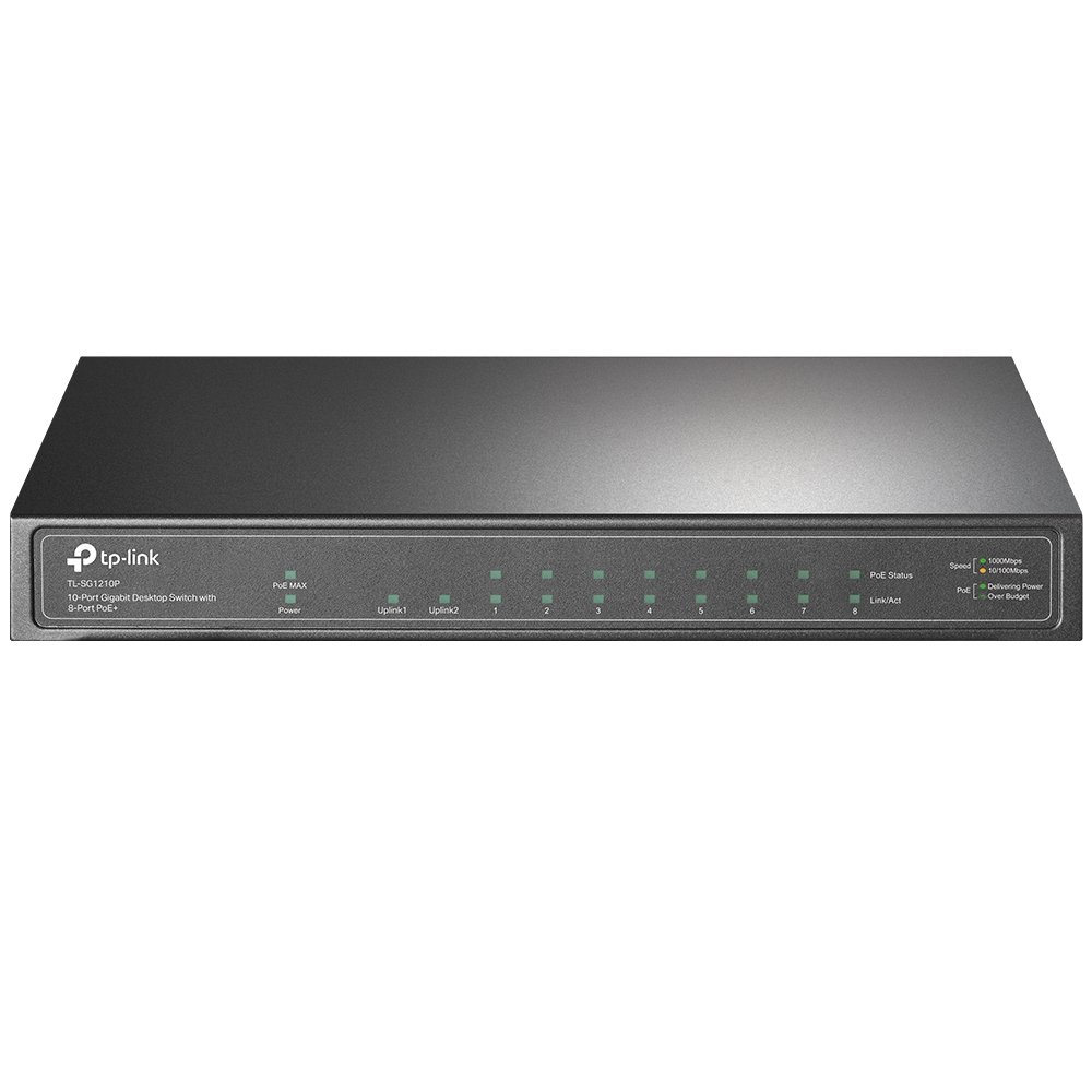TP-LINK 10 PORT GIGABIT DESKTOP POE+ SWITCH TL-SG1210P - Image 2