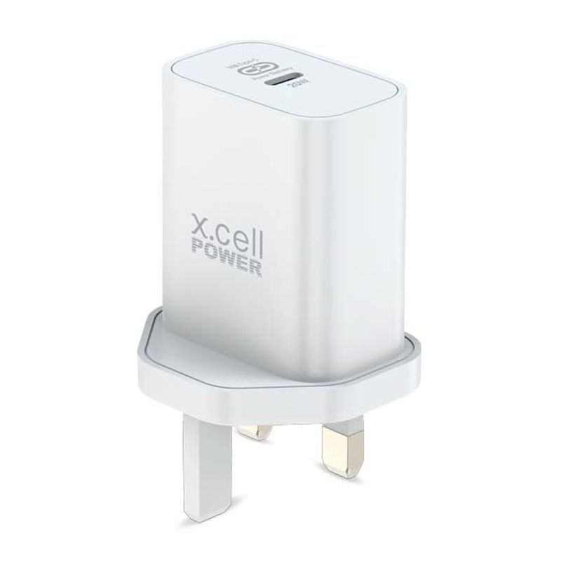 XCELL 20W PD USB -C FAST CHARGING ADAPTER WHITE HC-CPD20W - Image 2