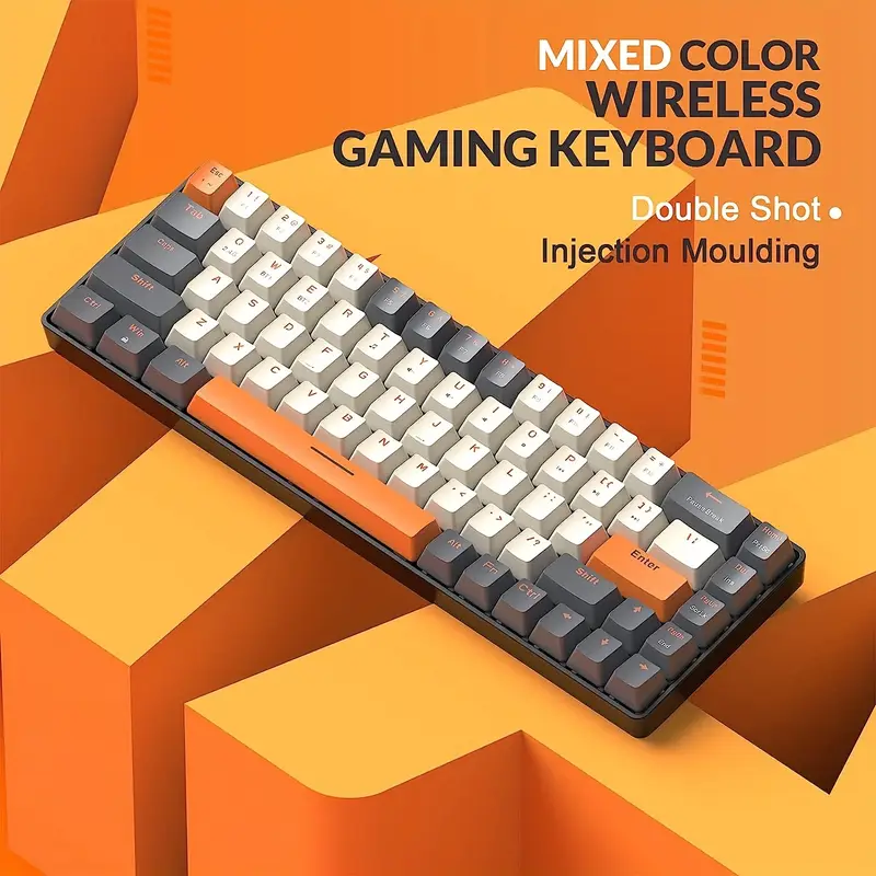 VAJRA K68 MECHANICAL KEYBOARD RED SWITCH GRAY - Image 4