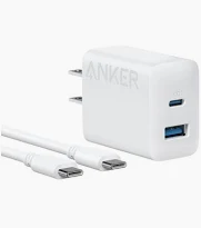 ANKER 2 PORT HIGH SPEED CHARGER WITH USB C CABLE 20W B2348K21